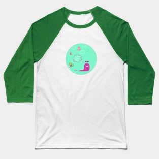 Cute Anime Catepillar Dreams By Abby Anime(c) Baseball T-Shirt